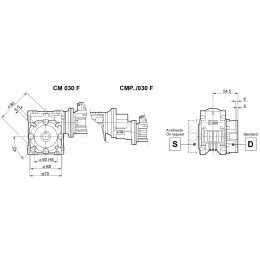 Мотор-редуктор CMP-056/030